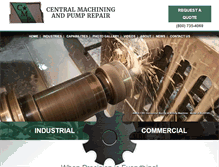 Tablet Screenshot of centralmachining.com